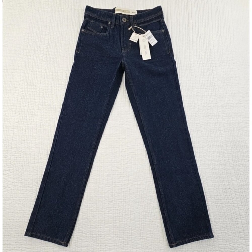 NEW Free Planet Jeans Men's 28x30 Dark Wash Casual Tapered Stretch‎ Denim NWT